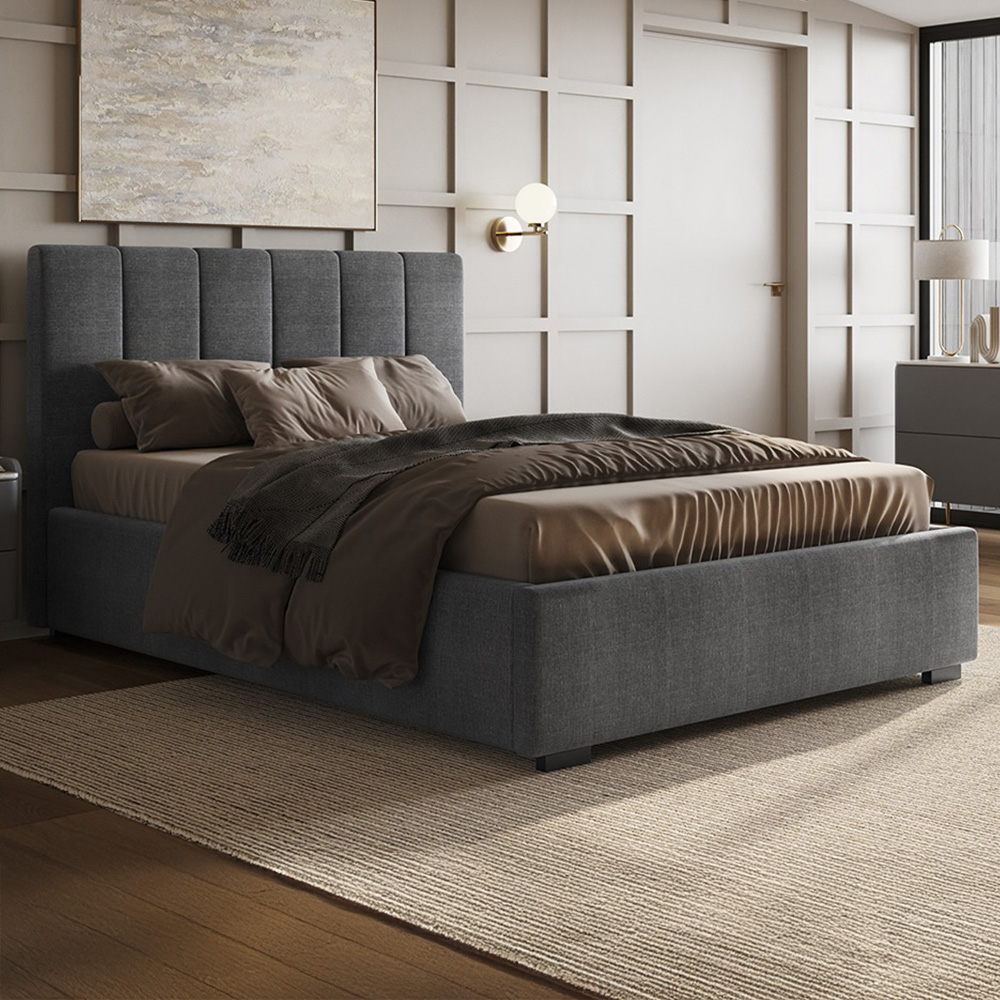 Flair Waltz Double Fabric Ottoman Bed Image 1