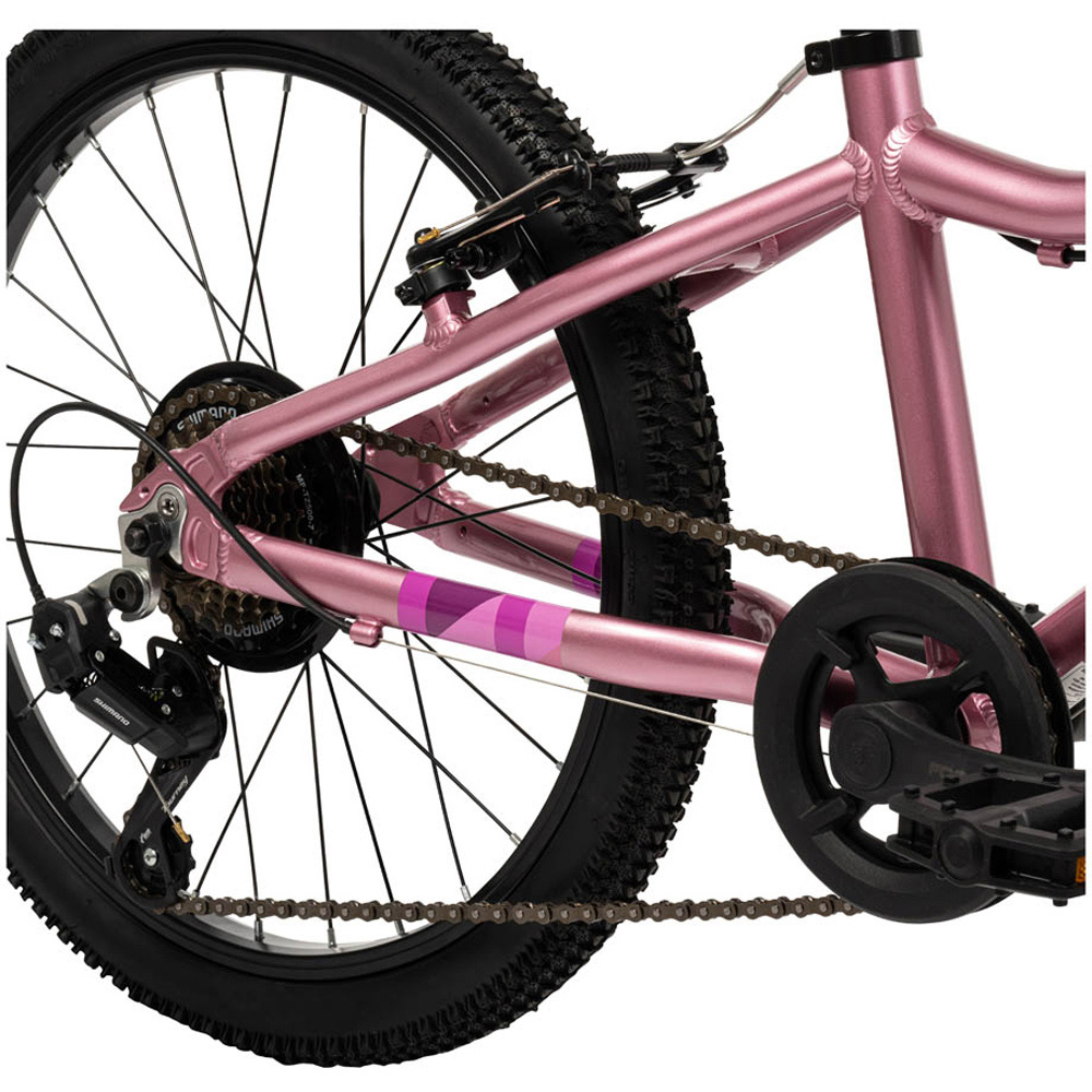 Huffy Literide Junior Girls 7 Speed 20 inch Alloy Neon Nebula Pink and Grey Bike Image 3