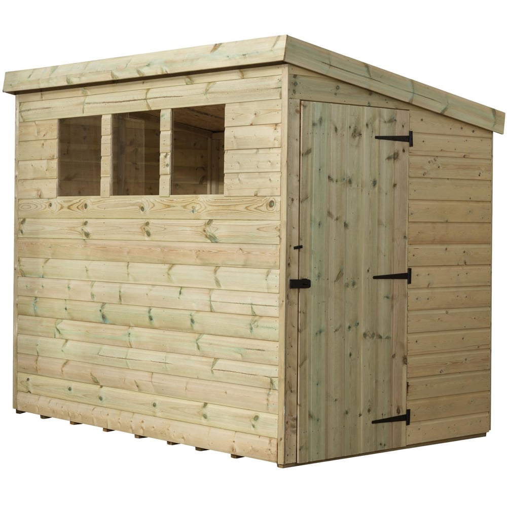 Empire Sheds 2500 6 x 4ft Tongue and Groove Wooden Pent Garden Shed Image 1