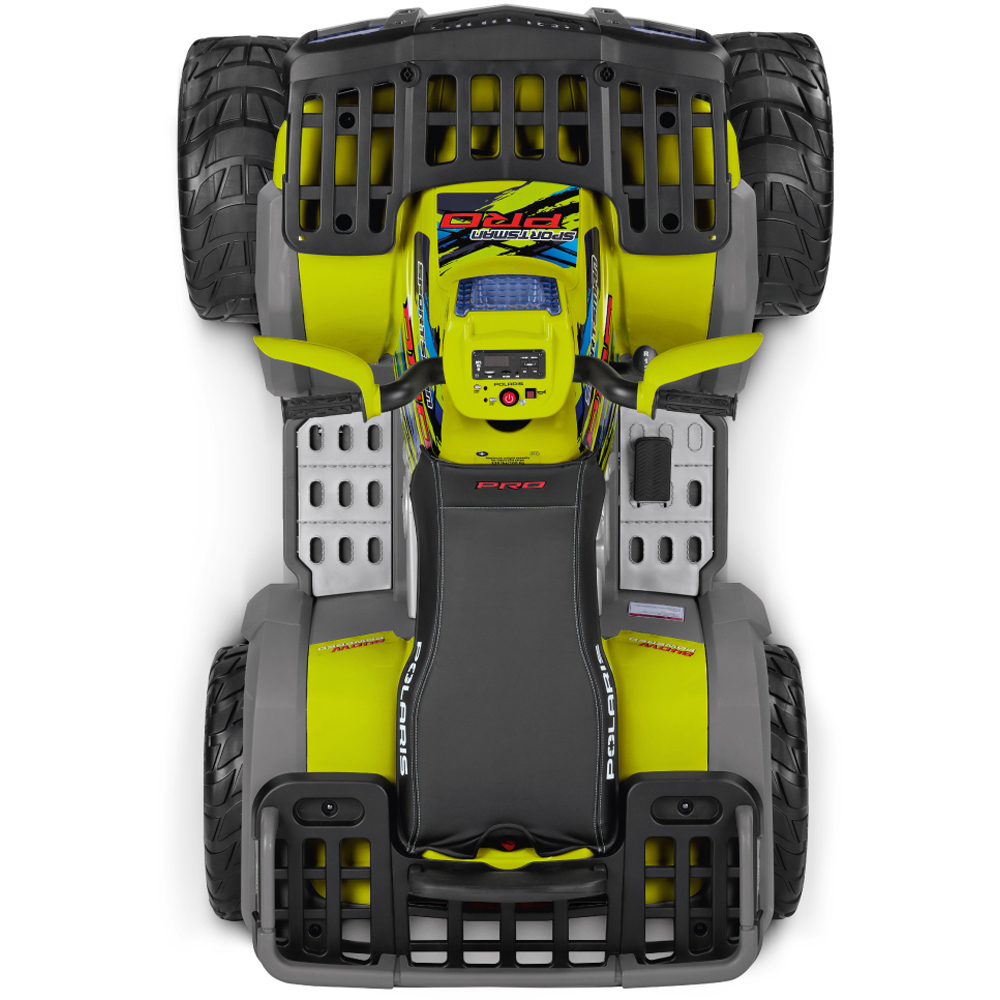 PEG Polaris Sportsman Pro Kids Electric Ride-On Quad Bike Citrus 24V Image 6