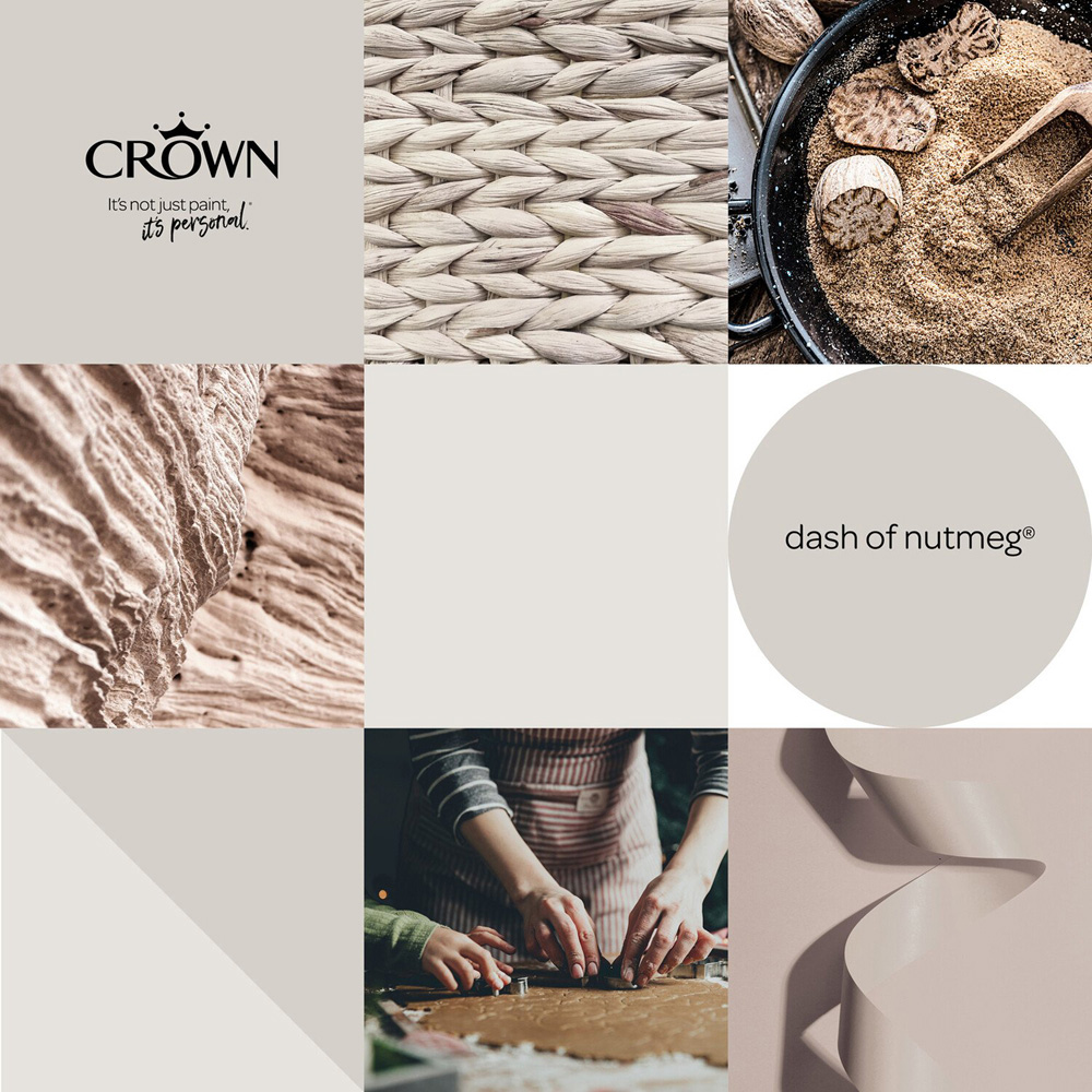 Crown Walls and Ceilings Dash of Nutmeg Matt Emulsion Paint 5L Image 8