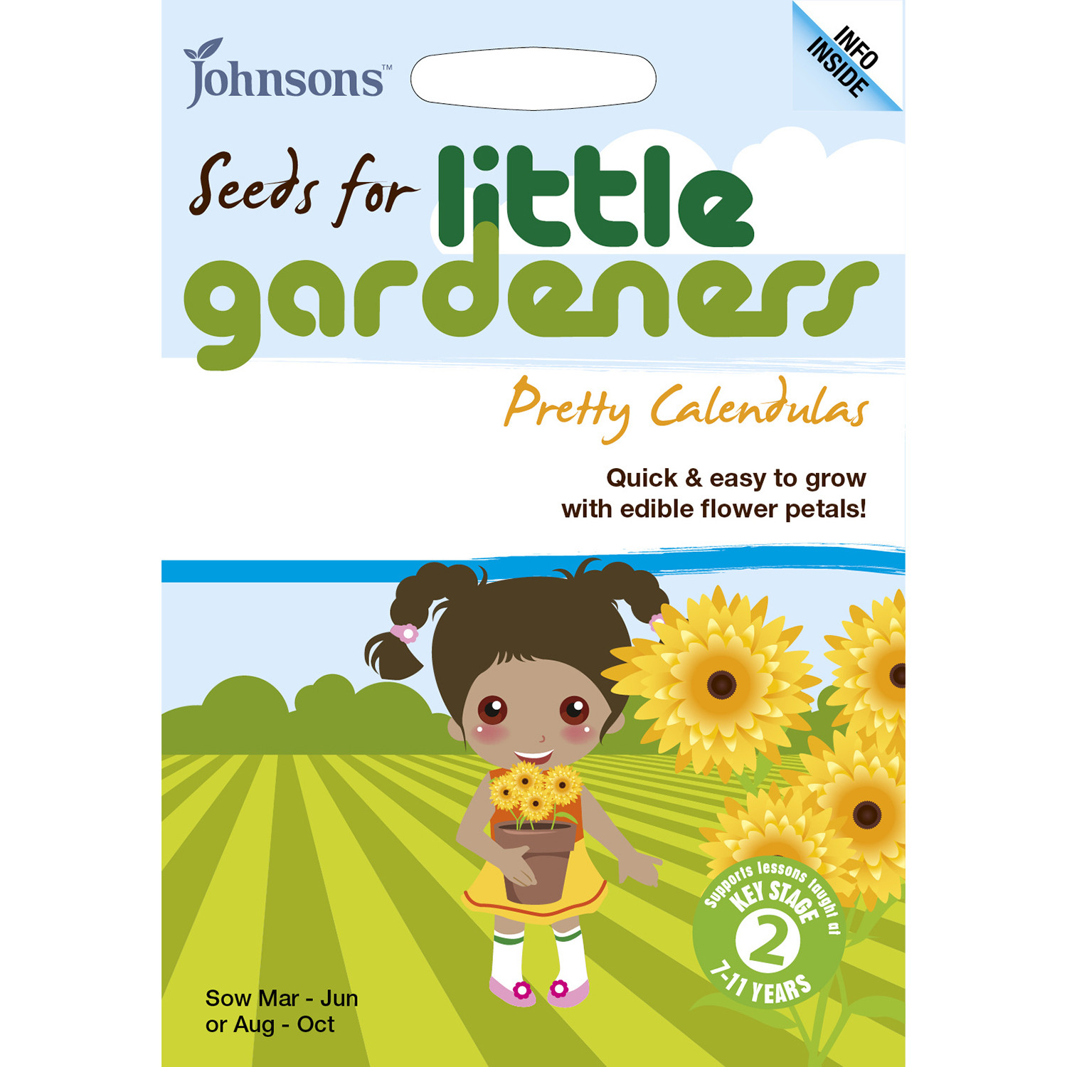 Johnsons Little Gardeners Pretty Calendulas Image 1
