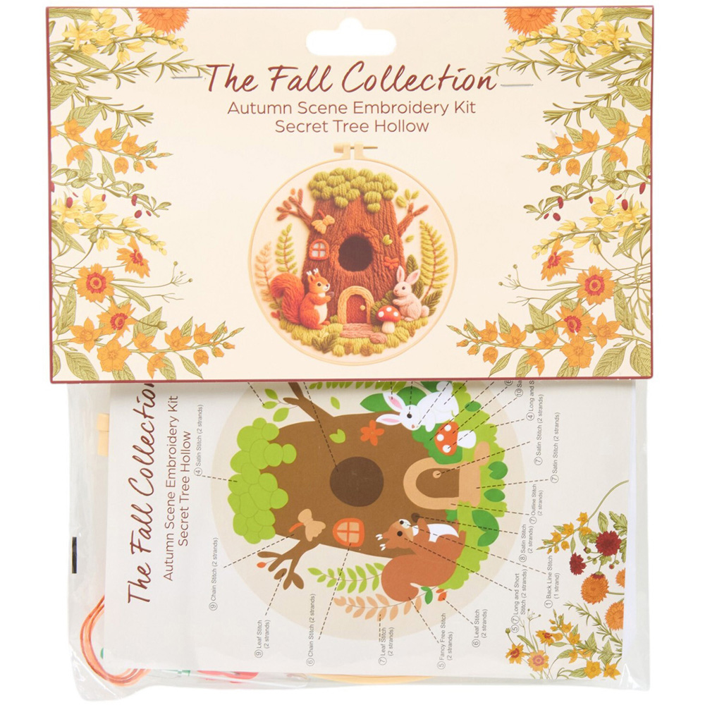 Autumn Scene Embroidery Kit Image 2