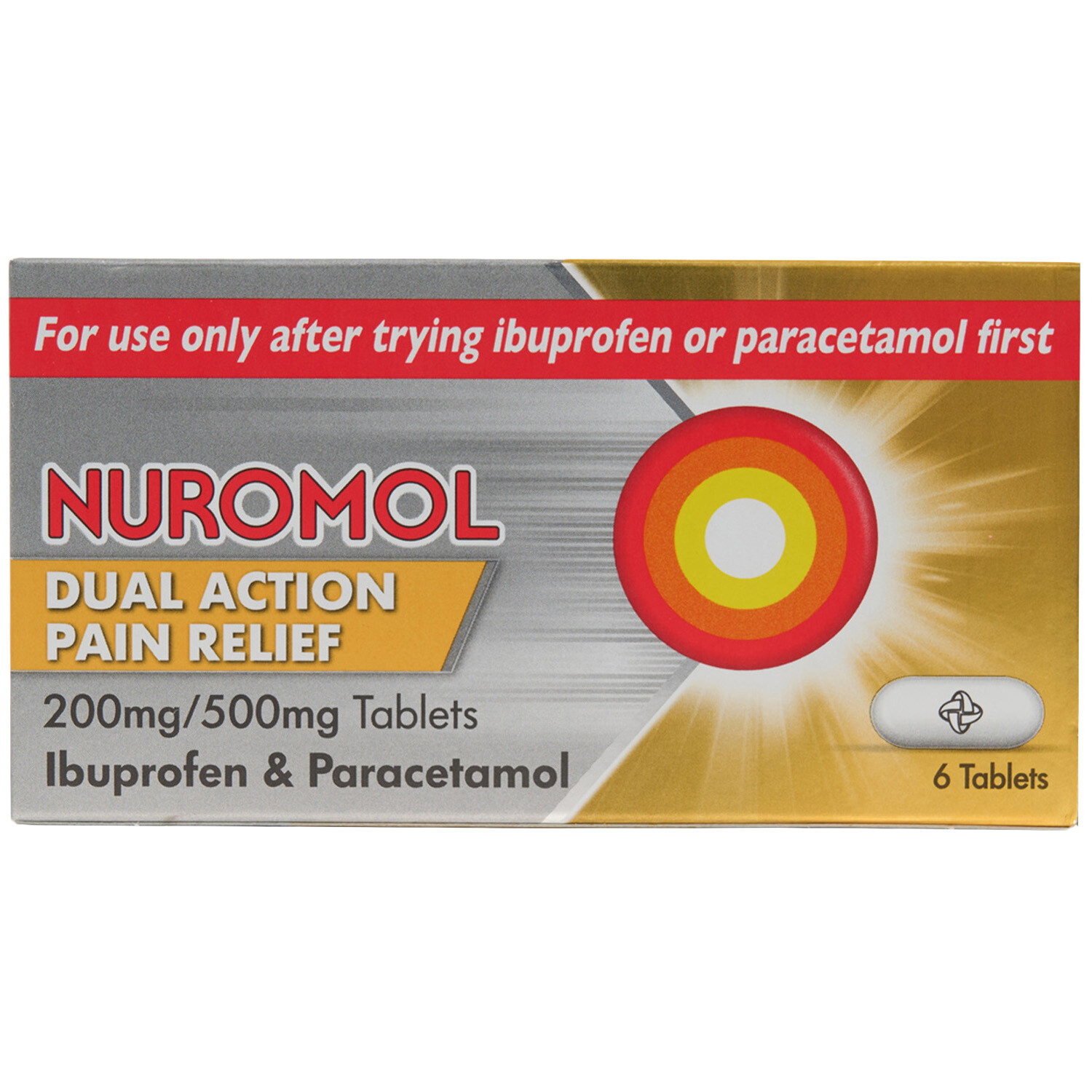 Nuromol Dual Action Pain Relief Tablets Image 2