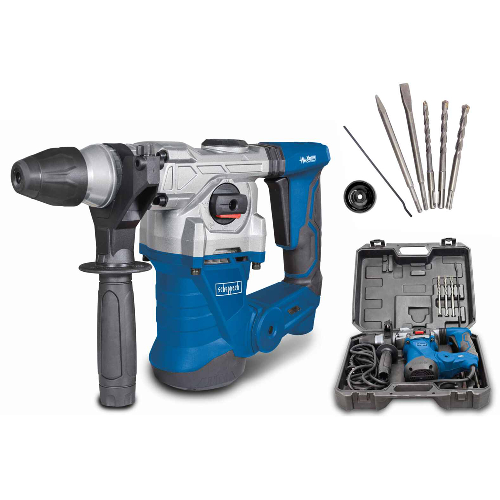 Scheppach DH1300PLUS SDS Plus Anti-Vibration Control Hammer Drill 1250W Image 3