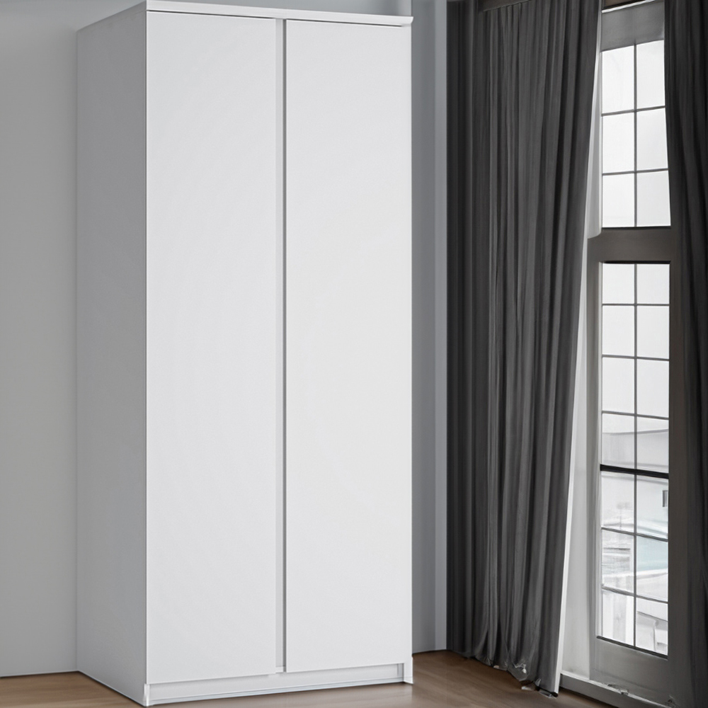 Florence Fribo 2 Door White Wardrobe Image 1