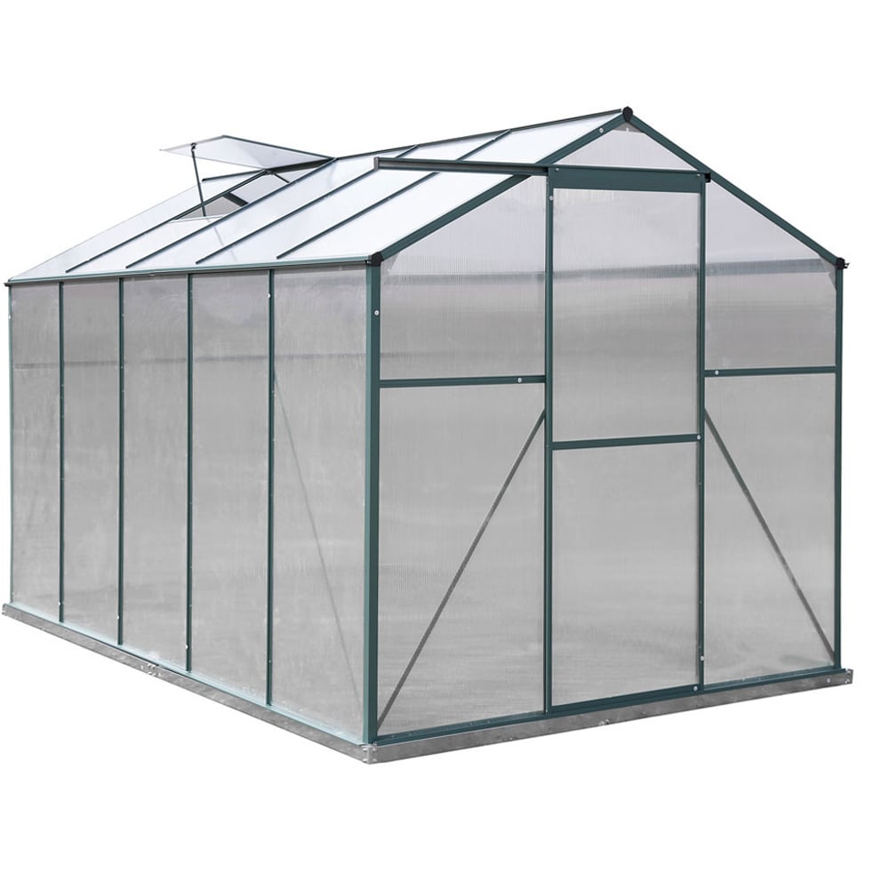 Living and Home Aluminium Frame 6 x 10ft Greenhouse Image 1
