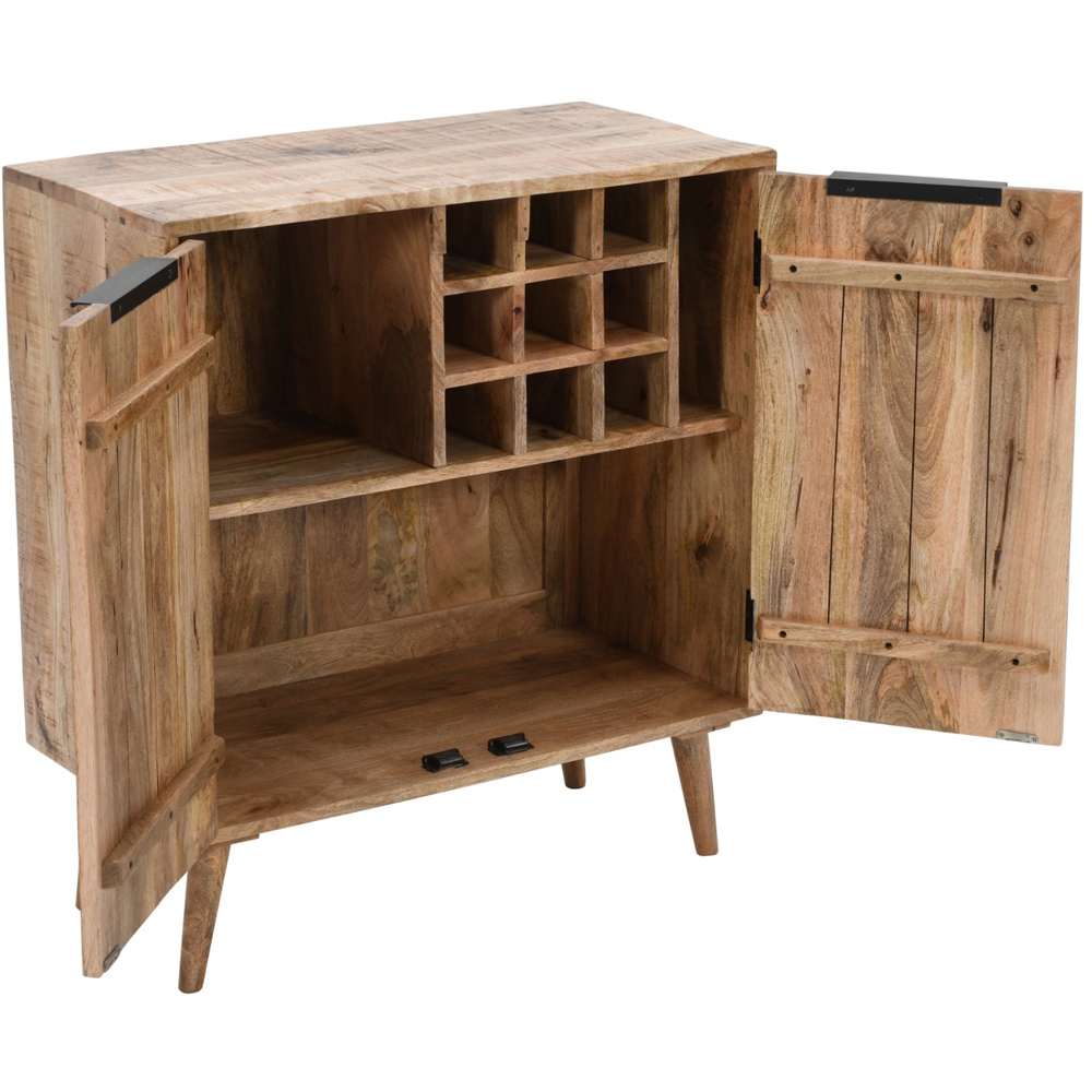 Brooklyn Surrey 2 Door Solid Wood Drinks Cabinet Sideboard Image 4