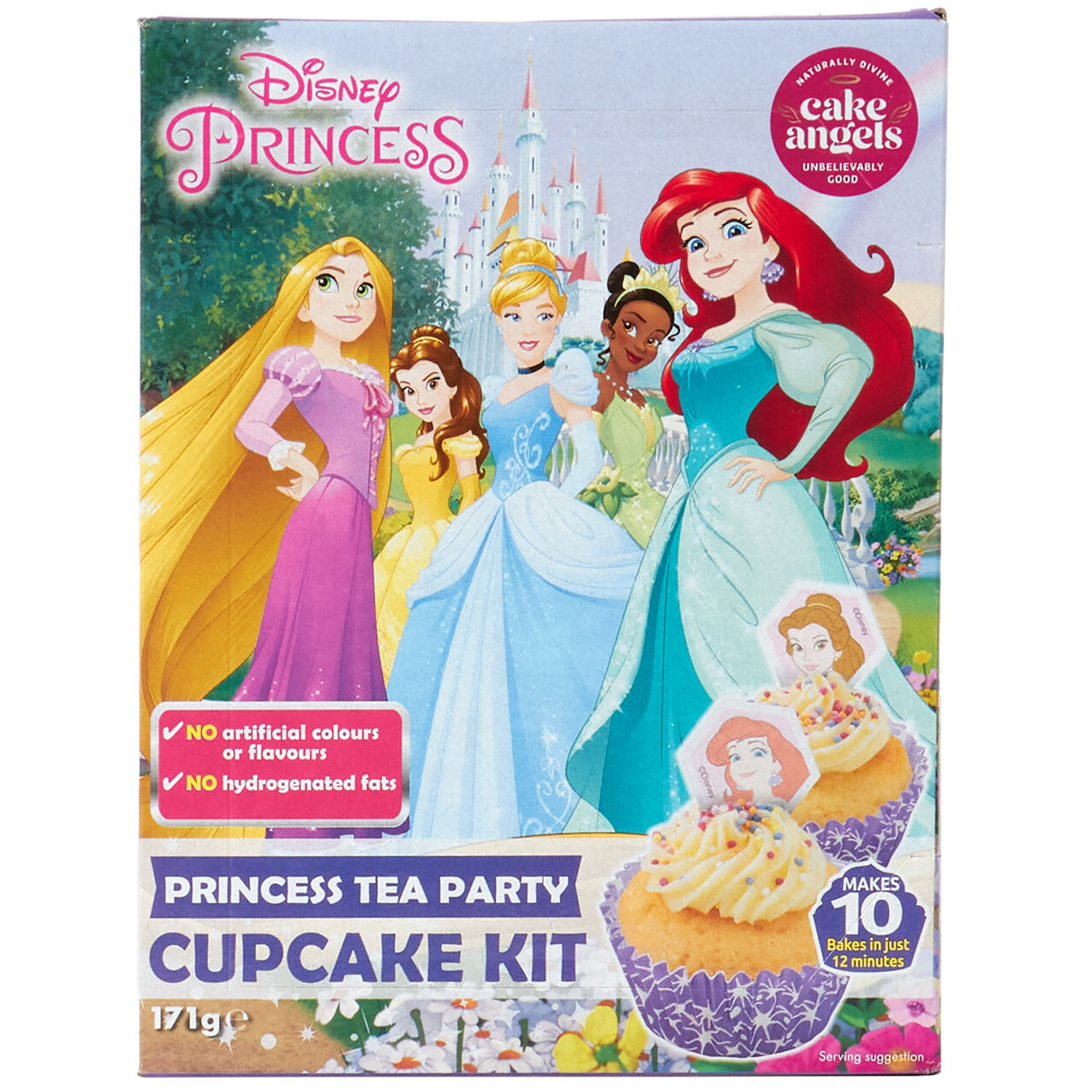 Disney Princess Purple Princess Tea Party Vanilla Cupcake Kit Image 1