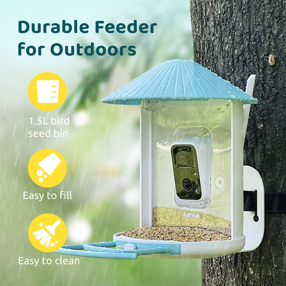 Birdfy Smart Solar Bird Feeder with 1080p HD AI Camera Image 9