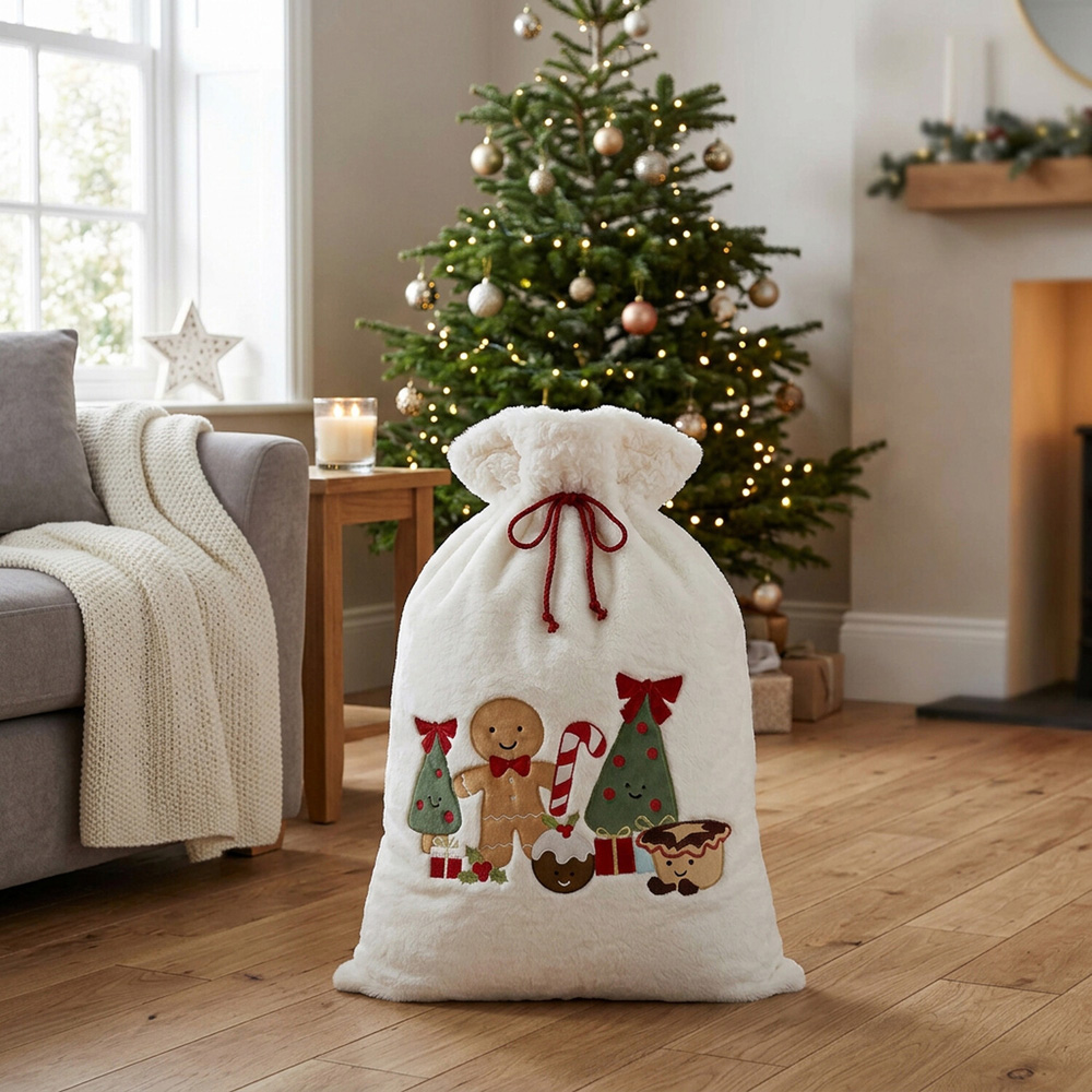 Festive Friends Present Sack - White Image 2