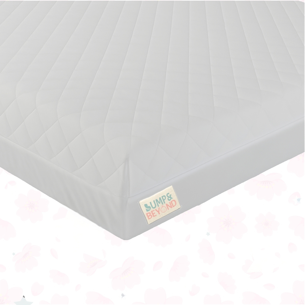 Bump and Beyond White Firm Support Waterproof Baby Cot Mattress 120 x 60 x 5cm Image 2
