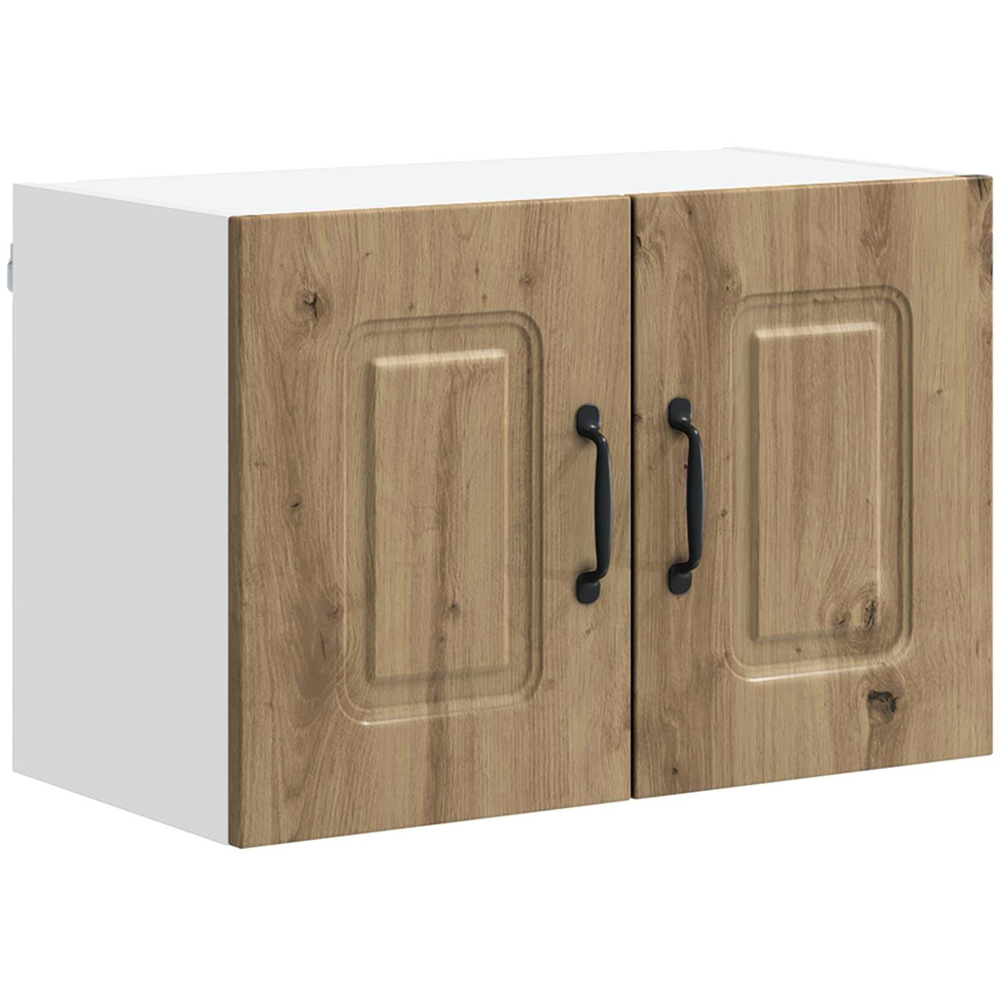 vidaXL Kalmar 2 Door Artisan Oak Wall Kitchen Cabinet 2 Pack Image 2