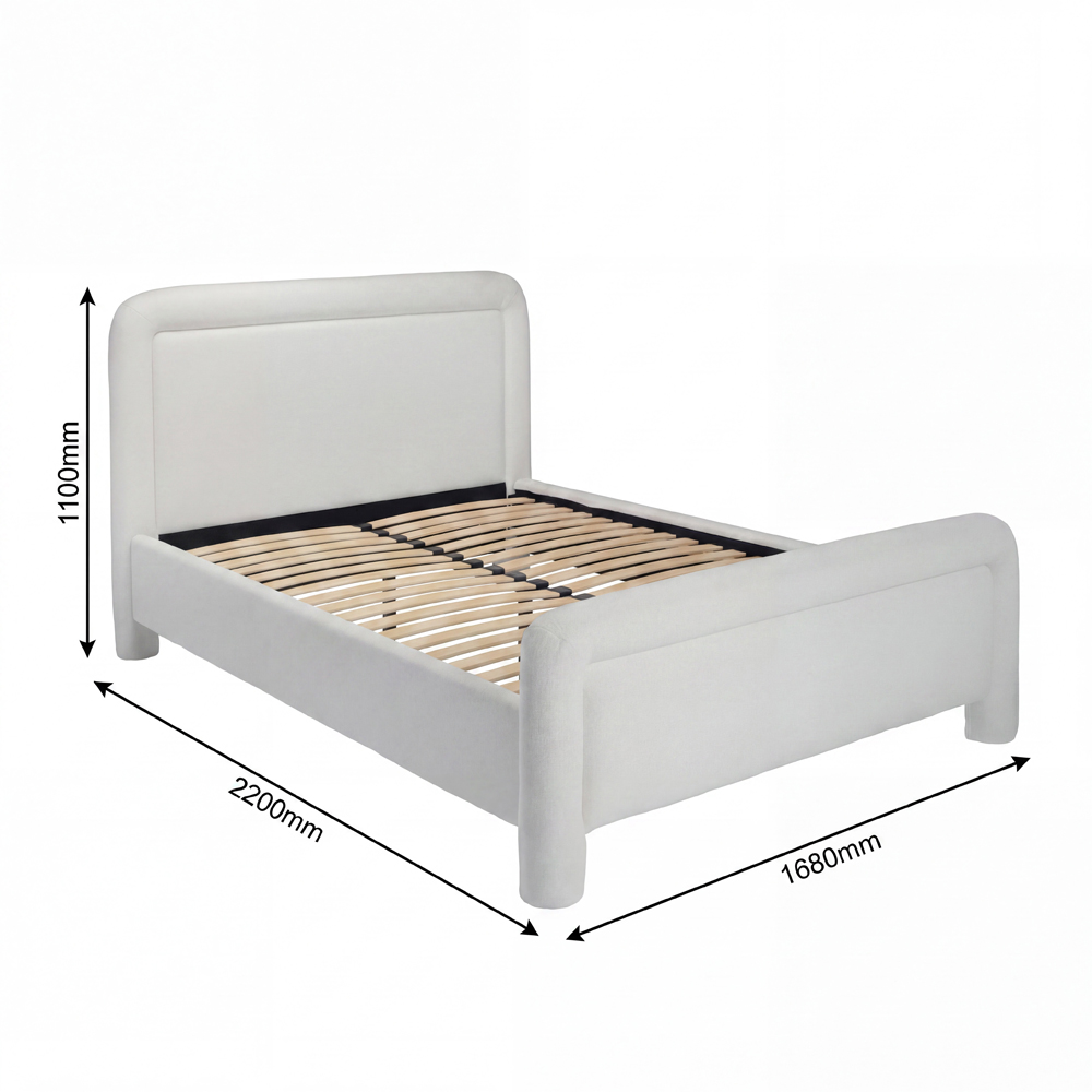 LPD Home Leonnie Ghost King Size Bed Image 5