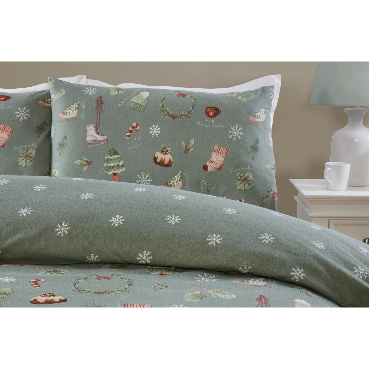Winter Warmers Duvet Set - Green Image 2