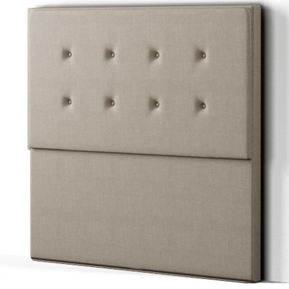 Eleganza Darlington King Size Cream Malham Weave Floor Standing Headboard Image 2