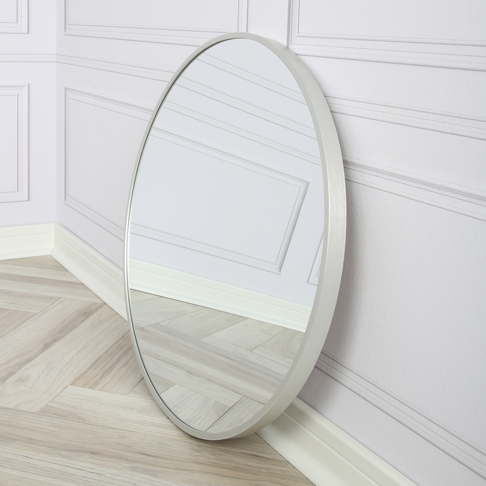 Pandora Silver Round Wall Mirror 60 x 60cm Image 8