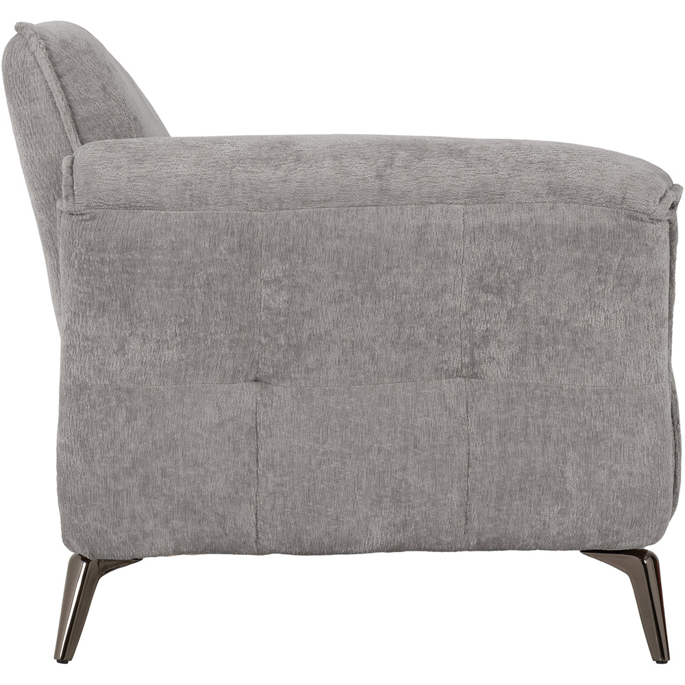 Seconique Amalfi 2 Seater Grey Fabric Sofa Image 4