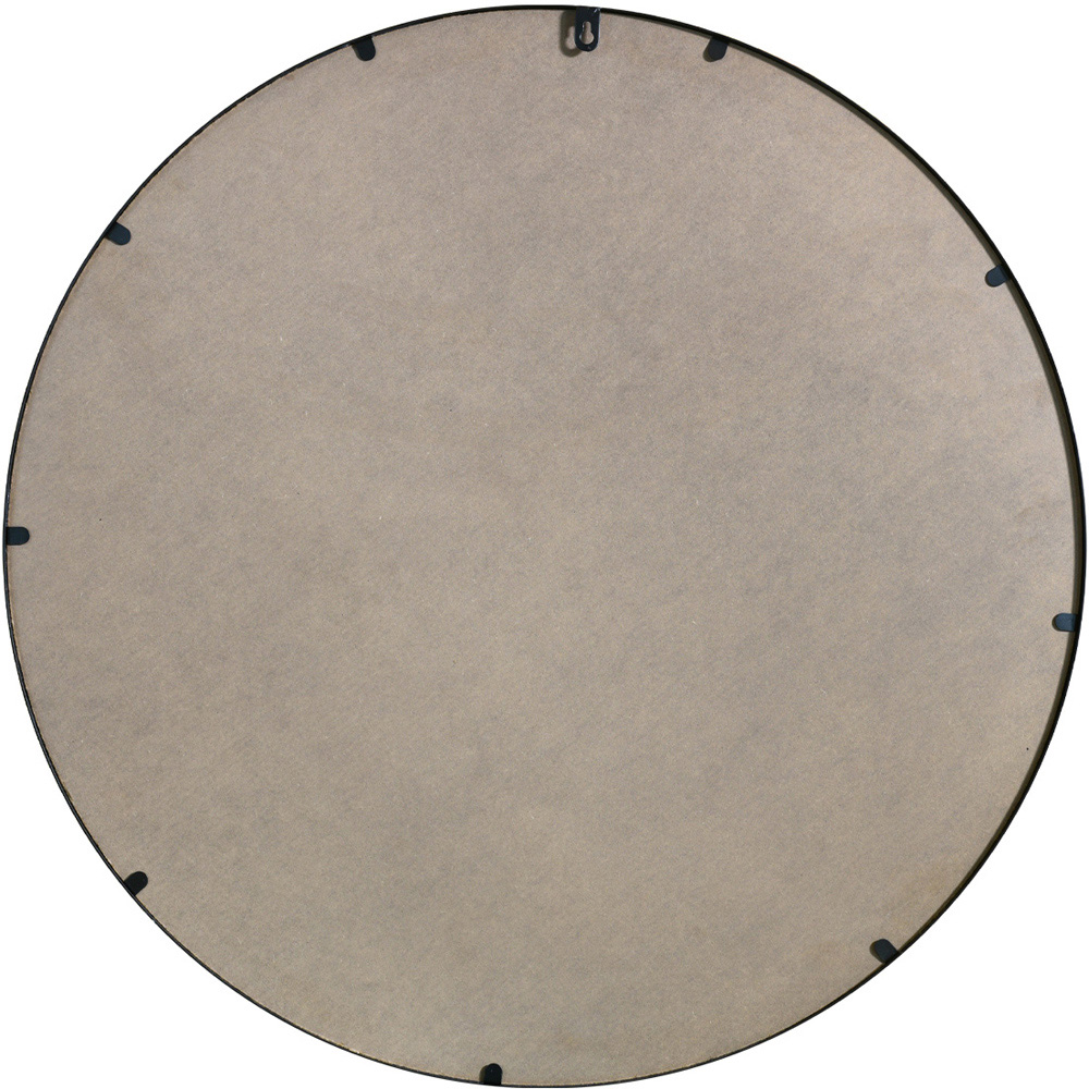 The Fenestra Black Metal Wall Mirror 90 x 90cm Image 4