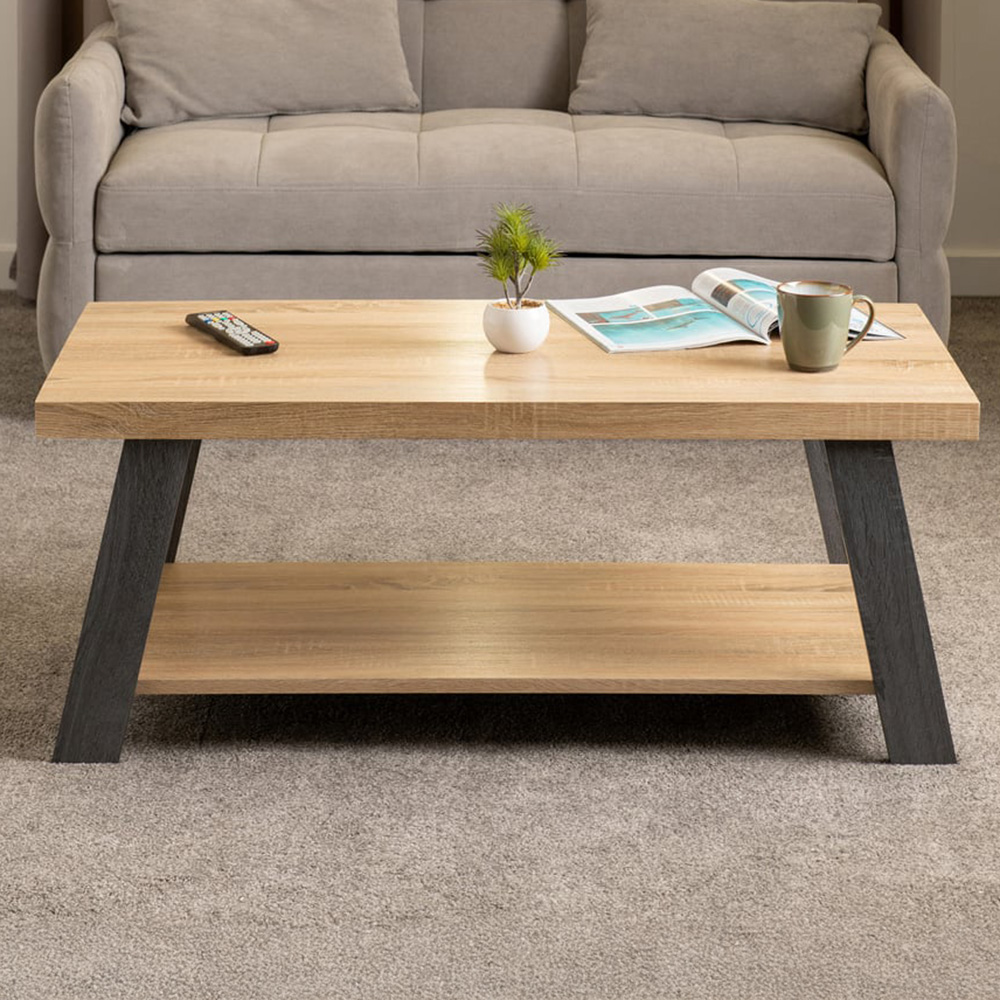 Seconique Eddie Grey and Sonoma Effect Coffee Table Image 1