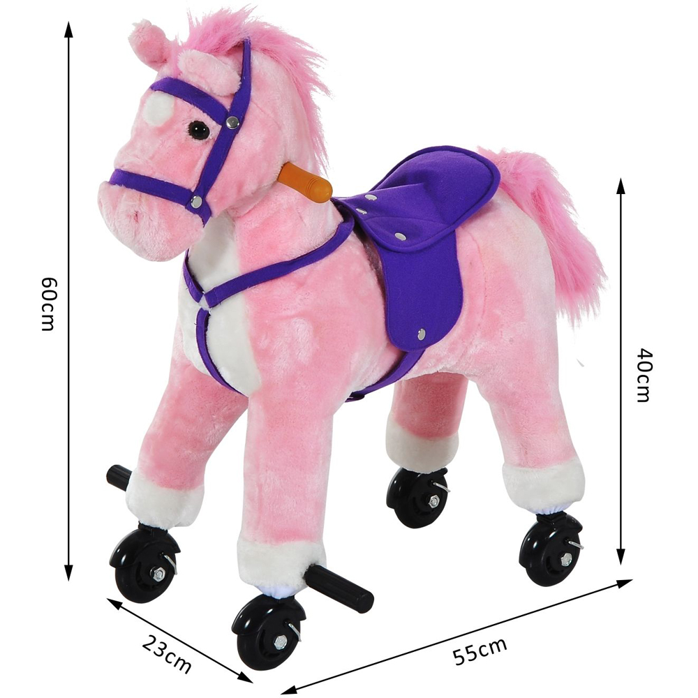 Tommy Toys Rocking Horse Pony Toddler Ride On Pink Image 3