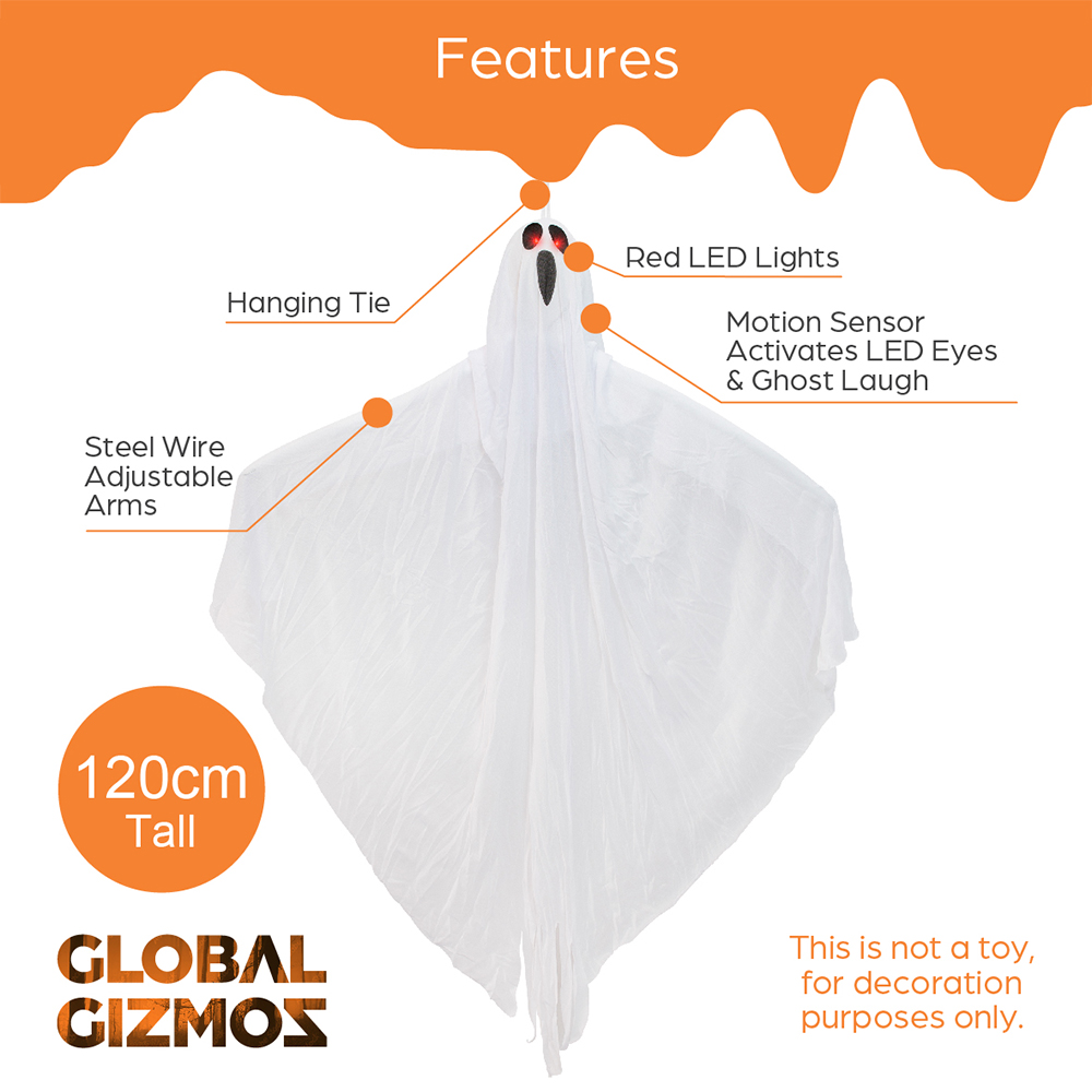 Global Gizmos Halloween Hanging Ghost Image 7