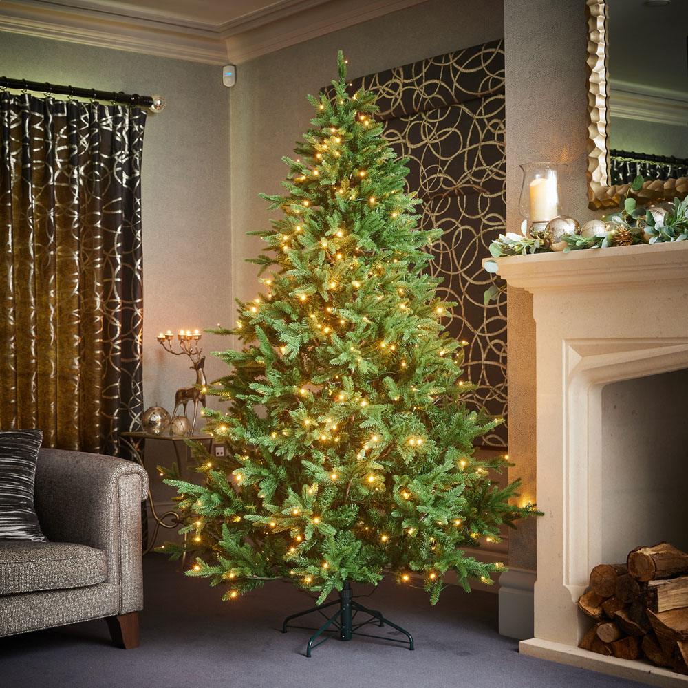 Evergreen Classics Oxford Pine Pre Lit Artificial Christmas Tree 6ft Image 2
