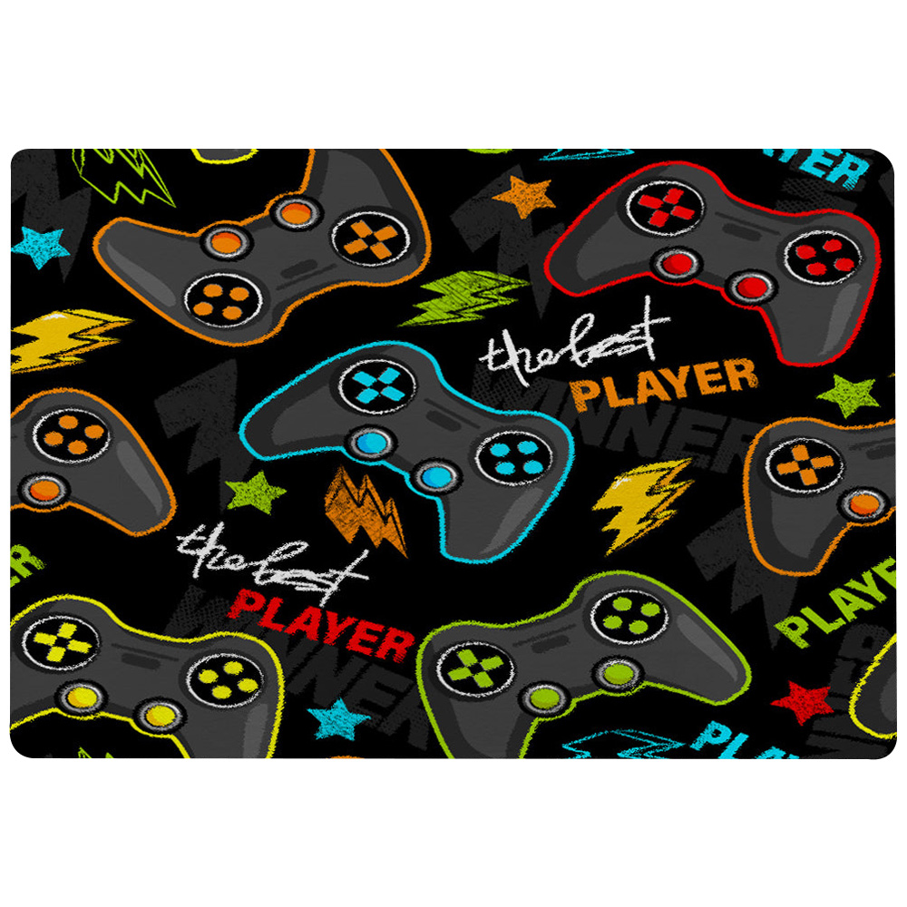 Benjamin Tate Design Faux Wool Large Joystick Game Rug 200 x 140cm Image 1