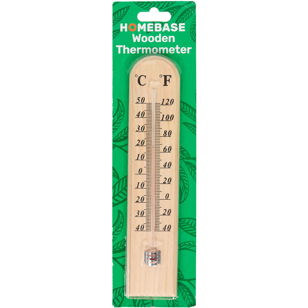 Wooden Temperature Thermometer Image 2