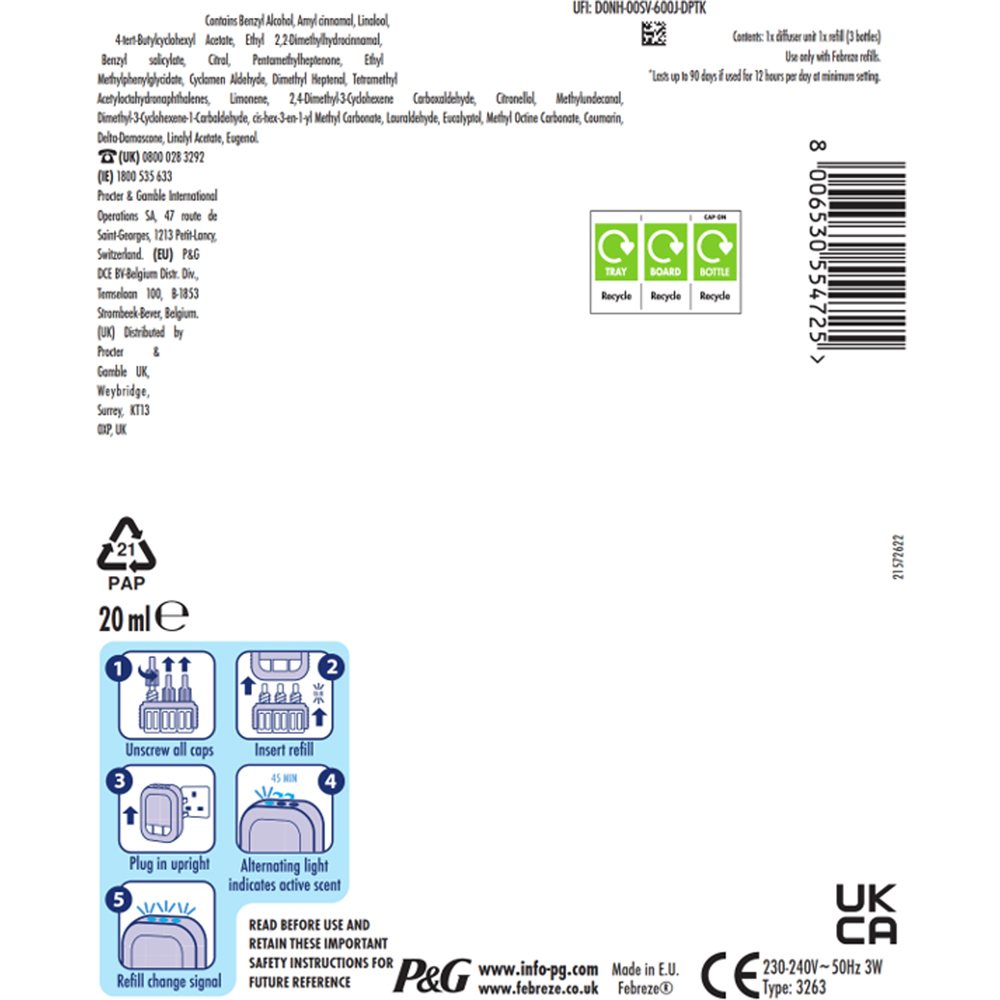 Febreze Mrs Hinch 3 Volution Plug In Starter Kit Woodland Wander Image 2