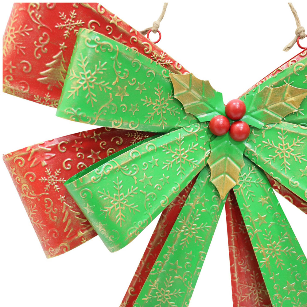 Vintage Bow Festive Wall Decor Image 3