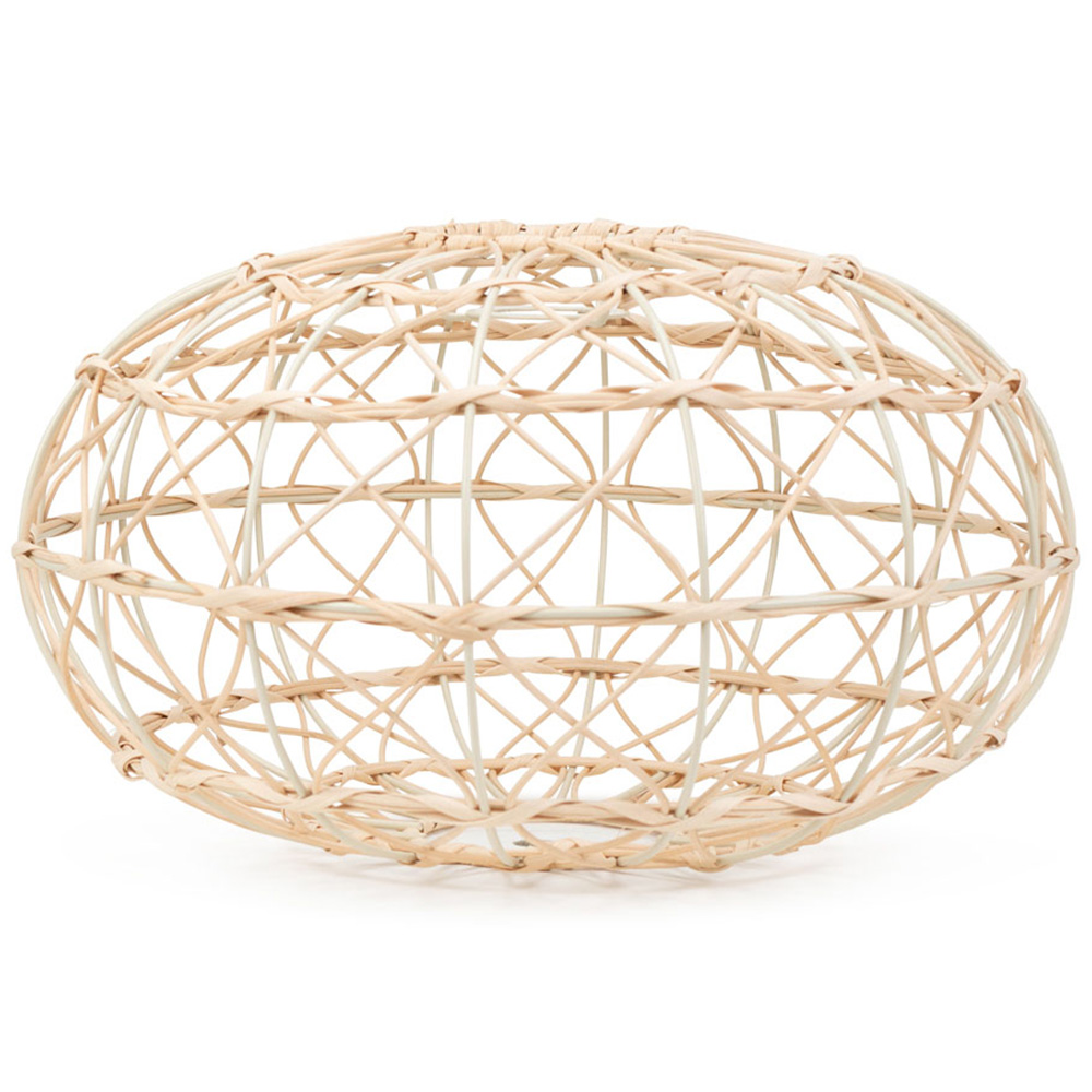 ValueLights Caspian Natural Rattan Pendant Shade Image 1