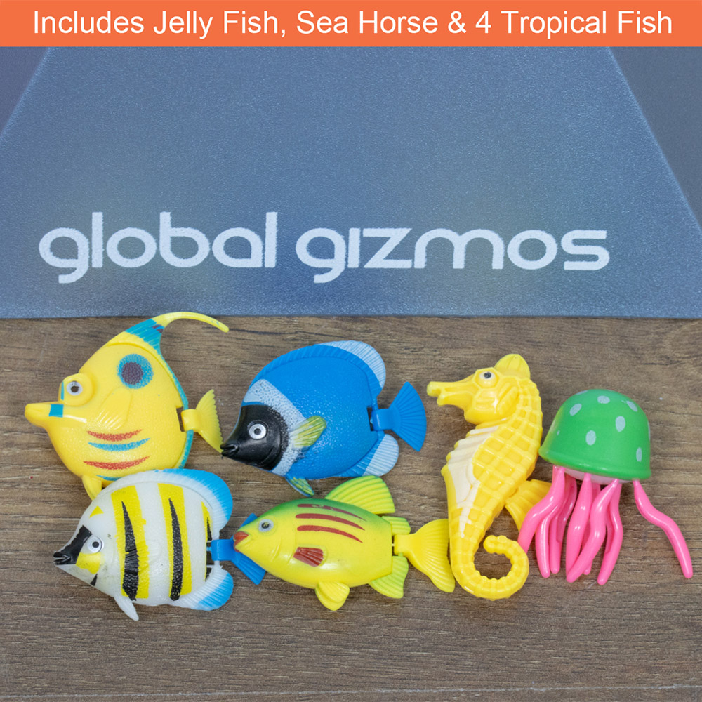 Global Gizmos Blue Fish Water Bubble Lamp 90cm Image 7
