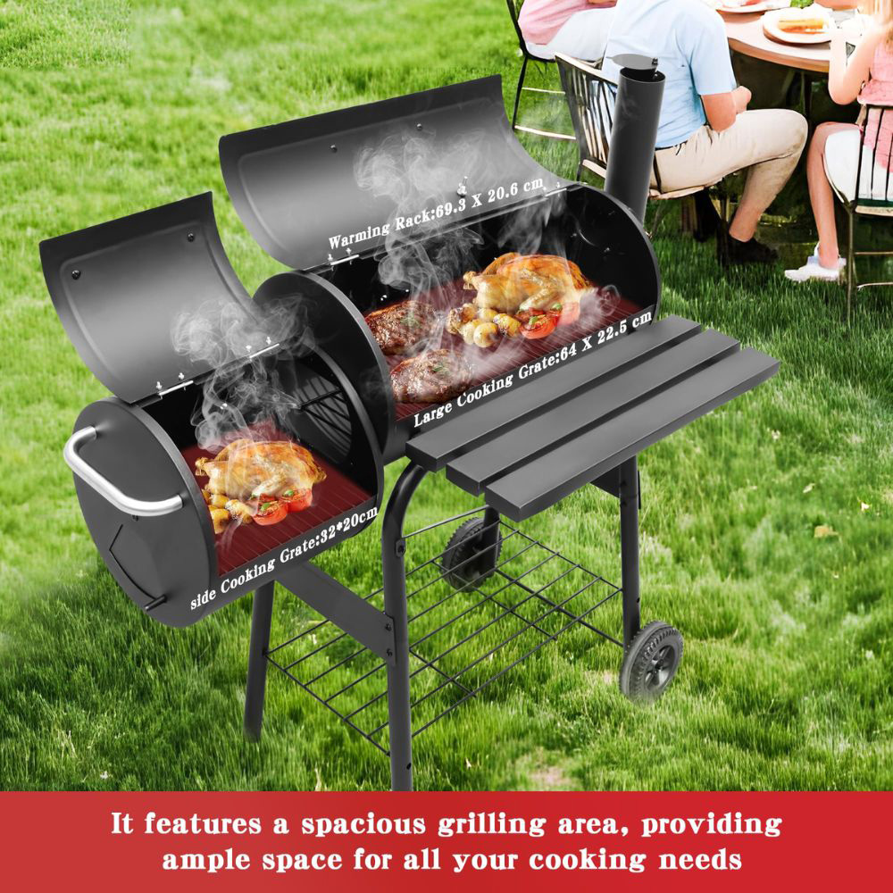 Alivio Large Oil Drum Charcoal BBQ Grill Image 3