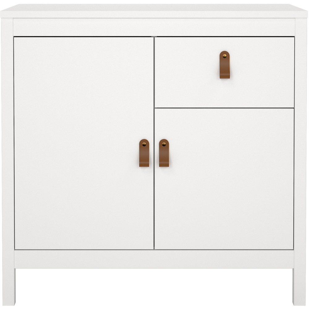 Florence Barcelona 2 Door Single Drawer White Sideboard Image 3