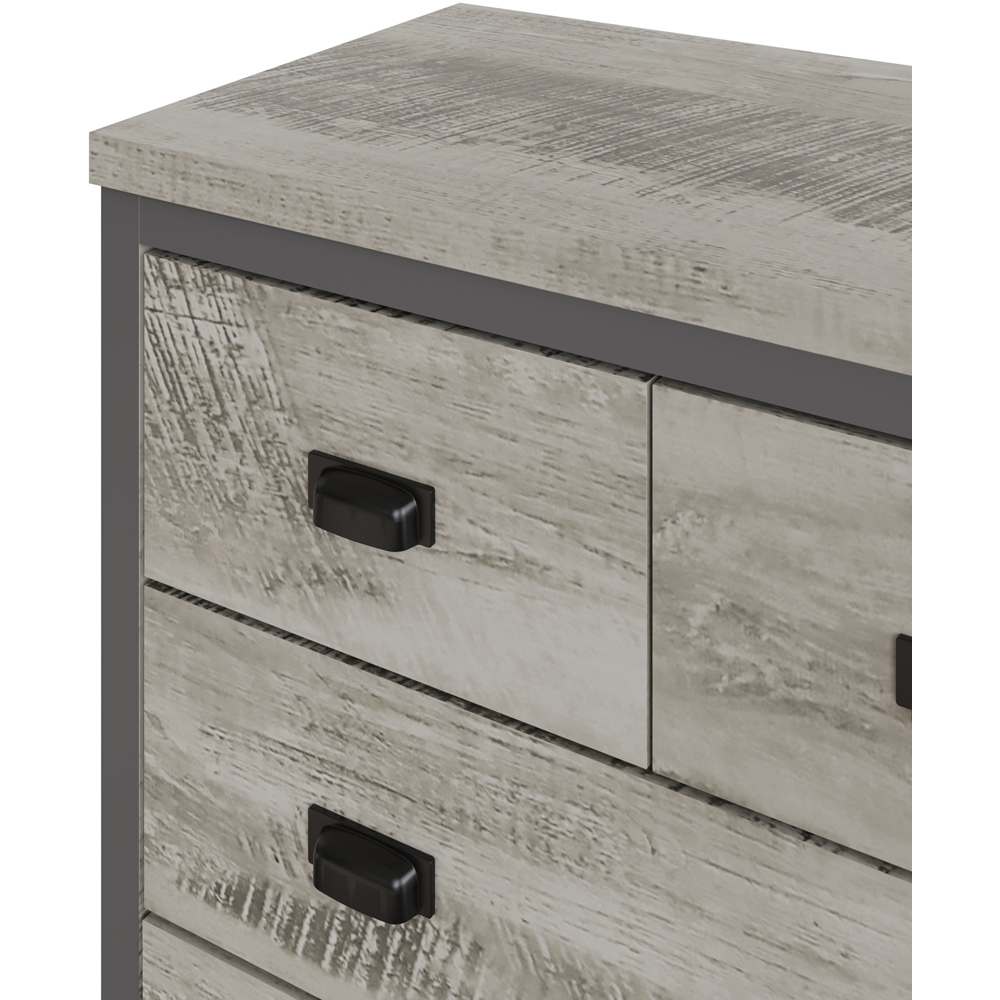 GFW Boston 4 Drawer Grey Chest of Drawers Image 4
