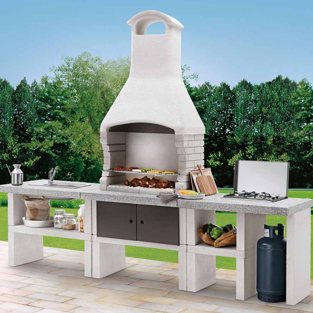 Palazzetti Marbella Outdoor BBQ Kitchen Anthracite Image 2