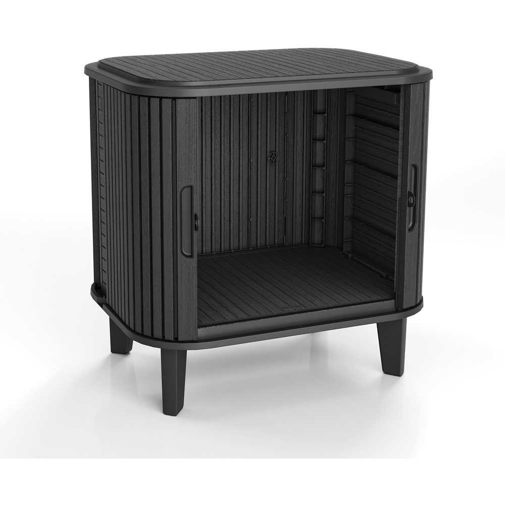 Keter Velo 2 Door Graphite Sliding Storage Cabinet Image 3