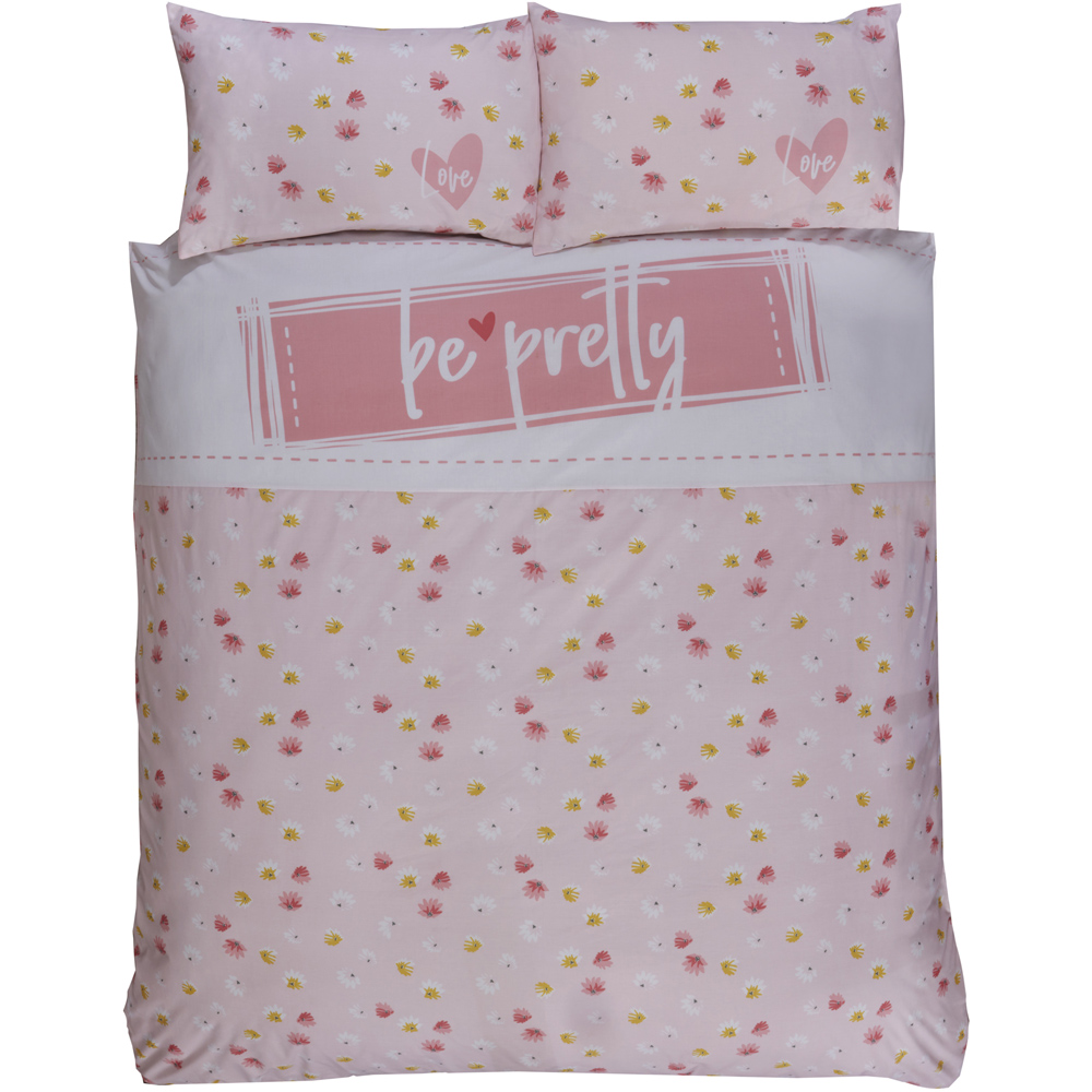 Rapport Home Single Pink Be Pretty Duvet Set Image 3