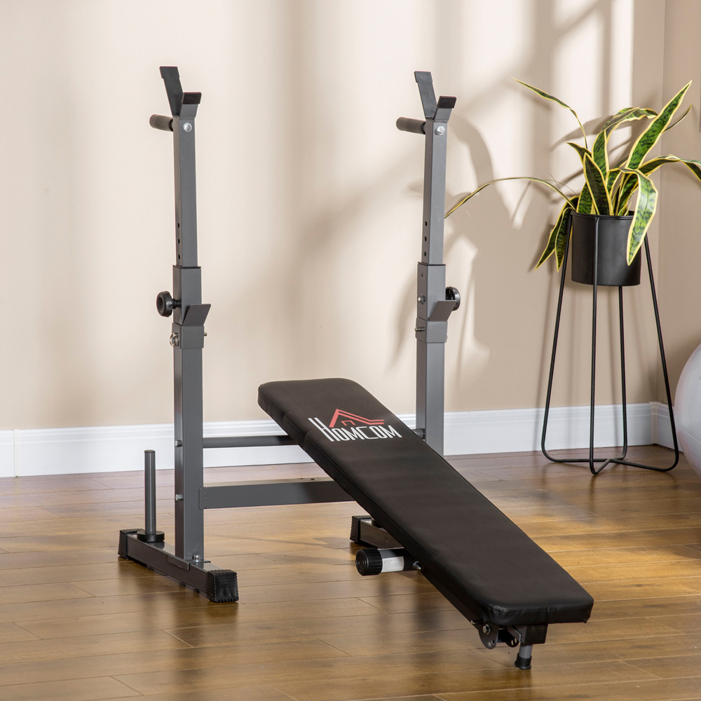 HOMCOM Multiuse Adjustable and Foldable Weight Bench Press Image 2