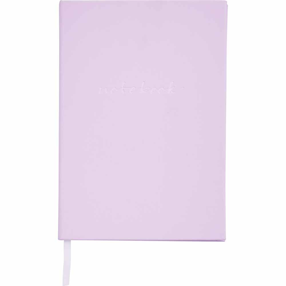 Wilko A5 Notebook Pink Image 1