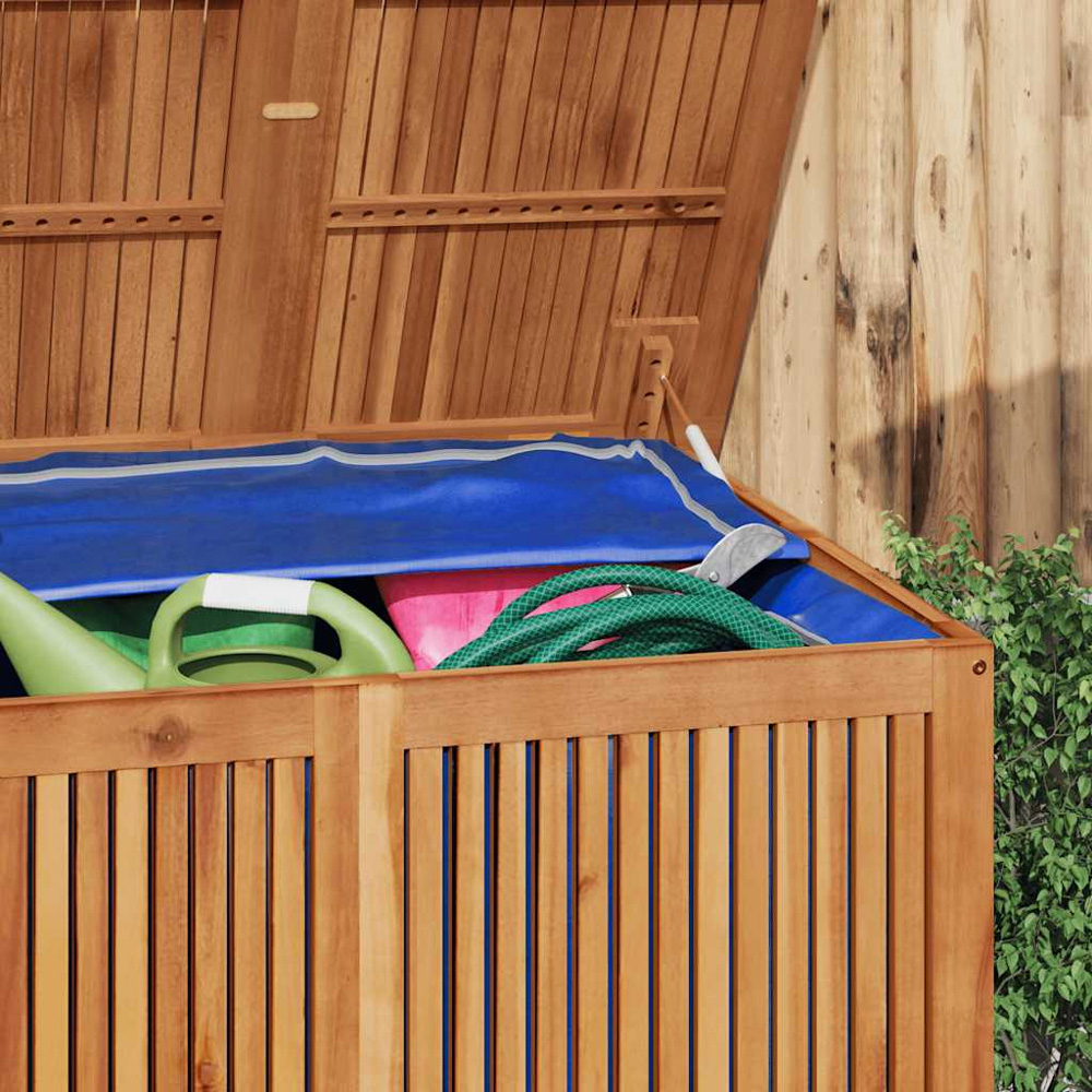 vidaXL 75 x 200 x 80cm Brown Acacia Wood Garden Storage Box Image 6