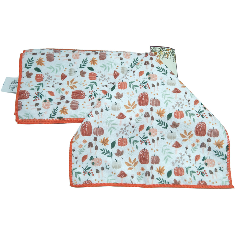 Pack of 5 Autumn Microfibre Cloths Image 3