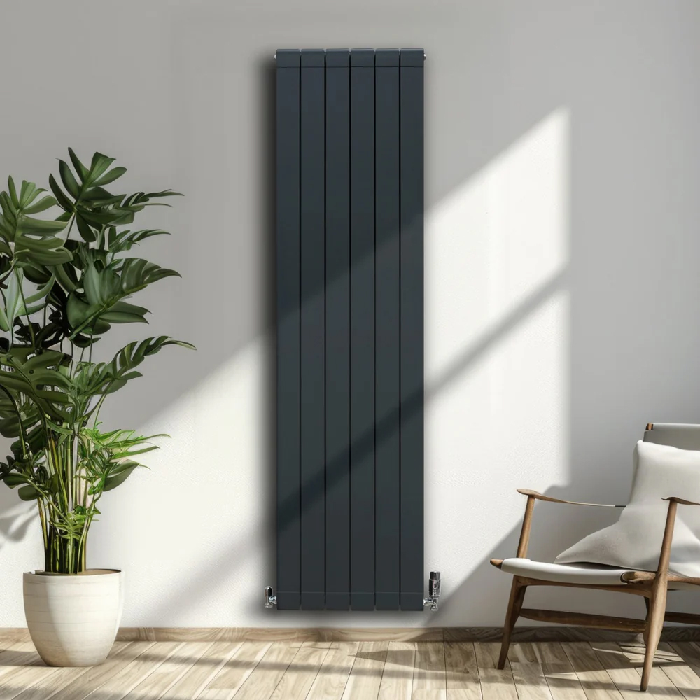 Monster Shop 8783BTU Anthracite Grey Aluminium Radiator 1800 x 475mm Image 2