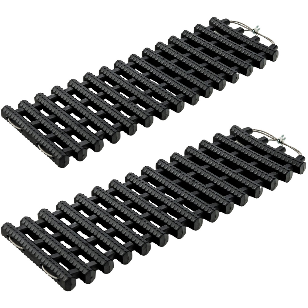 Costway Small Portable Recovery Tire Traction Mat with Bag 2 Pack Image 1