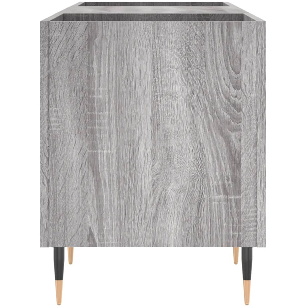 vidaXL 2 Shelf Grey Sonoma Wide Record Cabinet Image 5