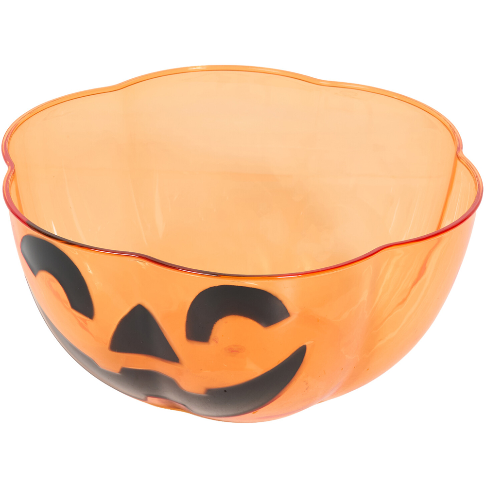 Halloween Pumpkin Bowl Orange Image 4