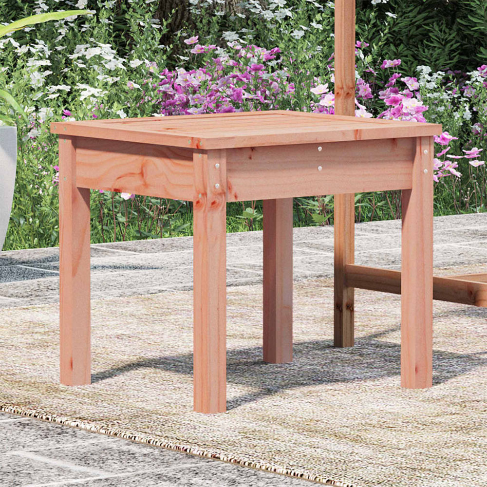 vidaXL Natural Solid Douglas Wood Slatted Garden Bench 50 x 44 x 45cm Image 1