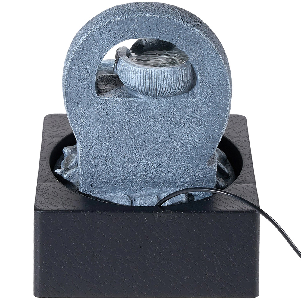 Living and Home LED Light Tabletop Waterfall Fountain Image 6