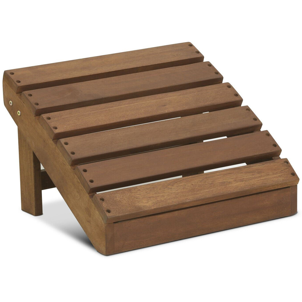 Walplus Teak Oil Hardwood Adirondack Footstool Image 2